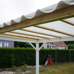 Installation de pergola en PVC Argentan